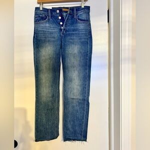 Joe's Jeans Distressed Blue Boyfriend Jeans